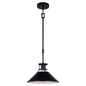 Vaxcel - P0379 - One Light Pendant - Canton - Black and Matte White