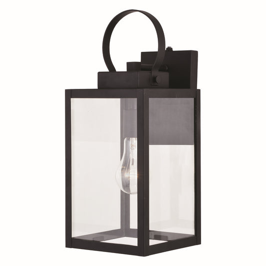 Vaxcel - T0601 - One Light Outdoor Wall Mount - Medinah - Textured Black