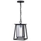 Vaxcel - T0609 - One Light Outdoor Pendant - Blackwell - Matte Black