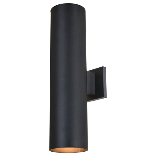 Vaxcel - T0652 - Two Light Outdoor Wall Mount - Chiasso - Textured Black