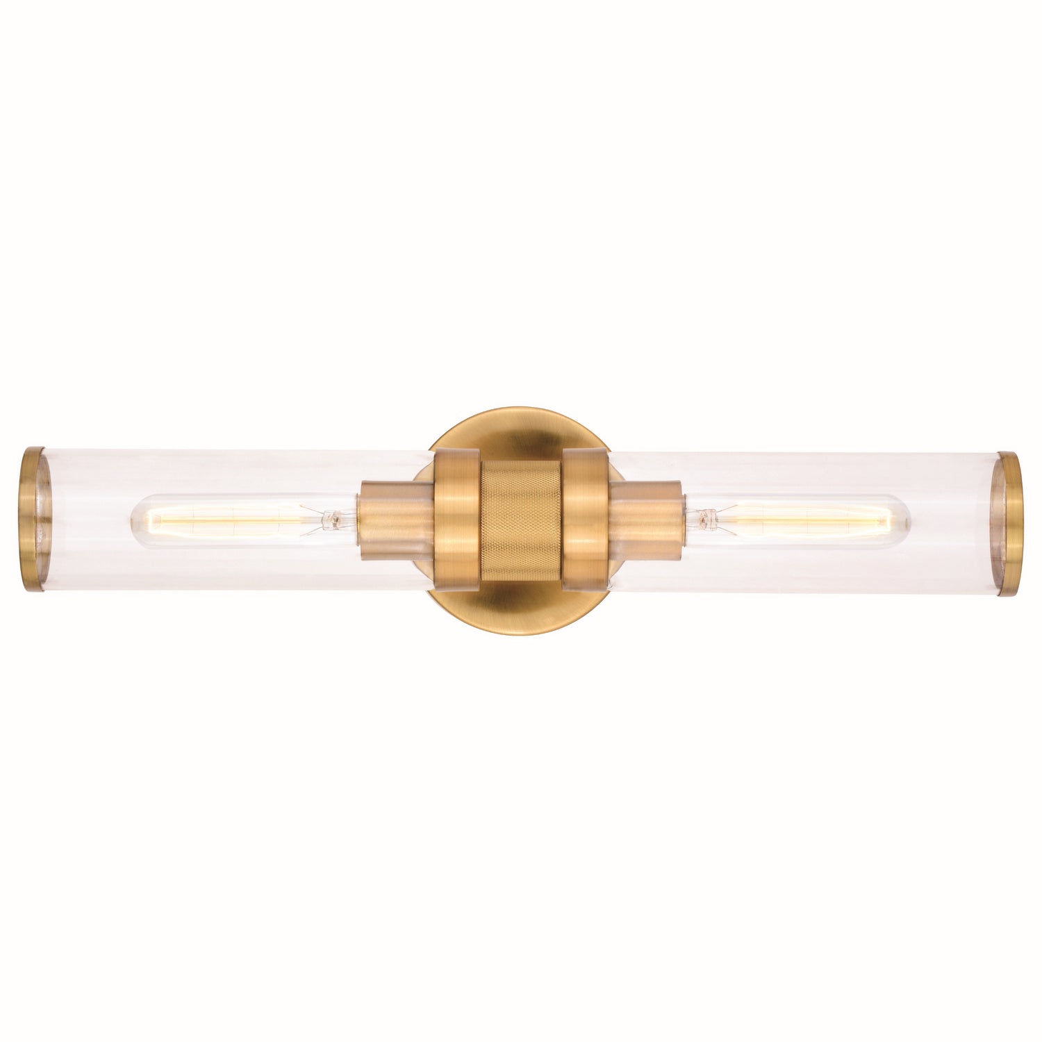 Vaxcel - W0390 - Two Light Wall Sconce - Levitt - Satin Brass