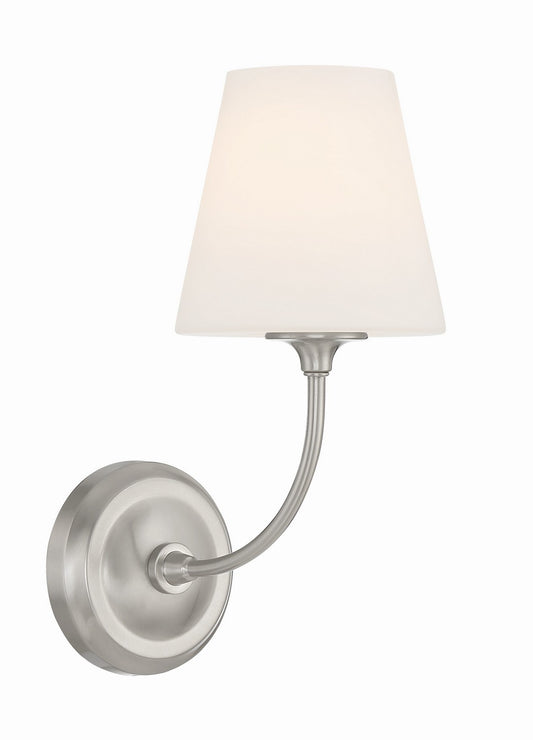 Crystorama - 2441-OP-BN - One Light Wall Sconce - Sylvan - Brushed Nickel