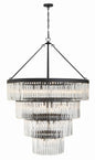 Crystorama - EMO-5409-BF - 22 Light Chandelier - Emory - Black Forged