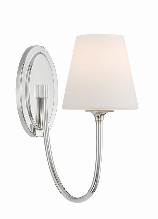 Crystorama - JUN-10321-PN - One Light Wall Sconce - Juno - Polished Nickel