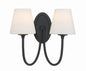 Crystorama - JUN-10322-BF - Two Light Wall Sconce - Juno - Black Forged