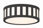 Crystorama - KEN-2203-BF - Three Light Flush Mount - Kendal - Black Forged