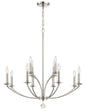 Crystorama - MIL-8012-PN - 12 Light Chandelier - Mila - Polished Nickel