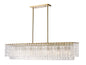 Z-Lite - 1943-53L-MGLD - Seven Light Linear Chandelier - Glacier - Modern Gold