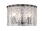 Z-Lite - 1943F12-MB - Three Light Flush Mount - Glacier - Matte Black