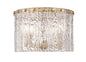 Z-Lite - 1943F12-MGLD - Three Light Flush Mount - Glacier - Modern Gold