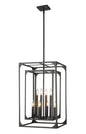 Z-Lite - 3038-8MB - Eight Light Chandelier - Easton - Matte Black