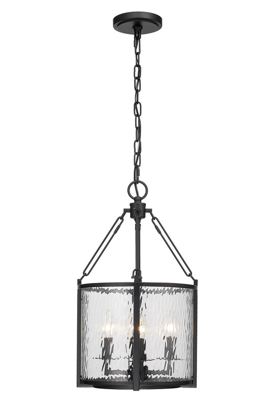 Z-Lite - 346P12-MB - Four Light Pendant - Barrington - Matte Black