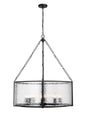 Z-Lite - 346P32-MB - Eight Light Chandelier - Barrington - Matte Black