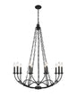 Z-Lite - 3500-10MB - Ten Light Chandelier - Arabella - Matte Black