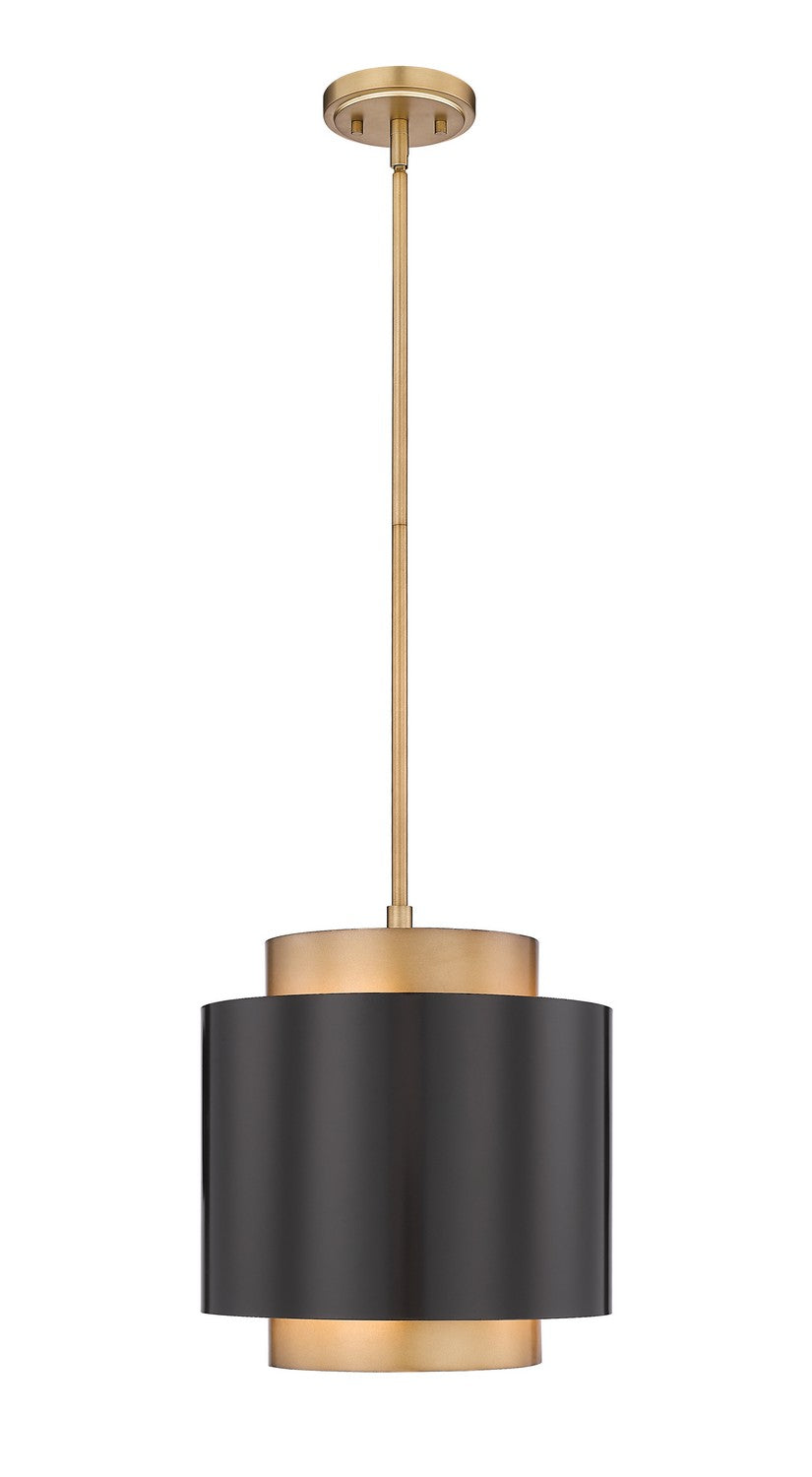 Z-Lite - 739P12-BRZ-RB - One Light Pendant - Harlech - Bronze / Rubbed Brass