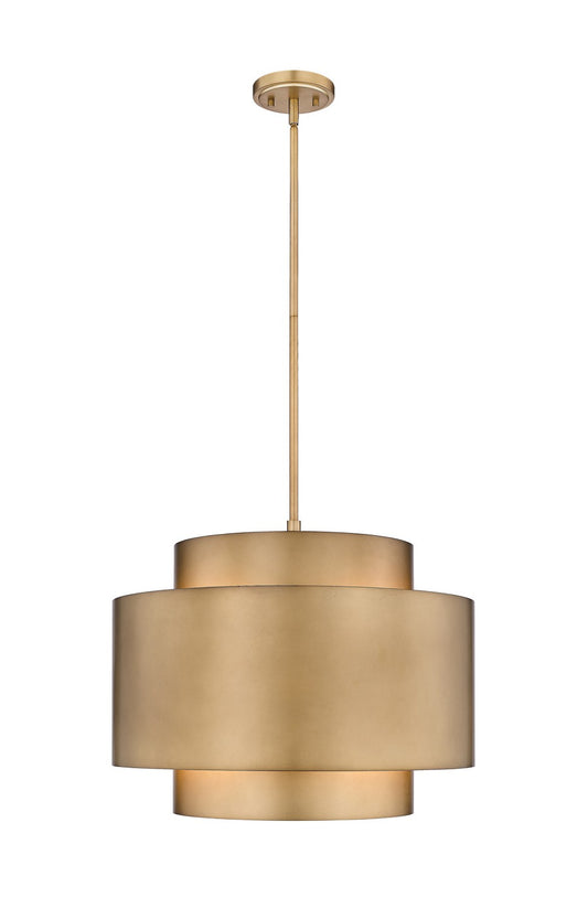 Z-Lite - 739P24-RB - Three Light Chandelier - Harlech - Rubbed Brass