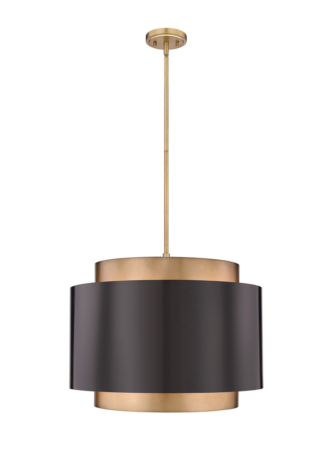 Z-Lite - 739P32-BRZ-RB - Four Light Chandelier - Harlech - Bronze / Rubbed Brass