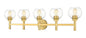 Z-Lite - 7502-5V-BG - Five Light Vanity - Sutton - Brushed Gold