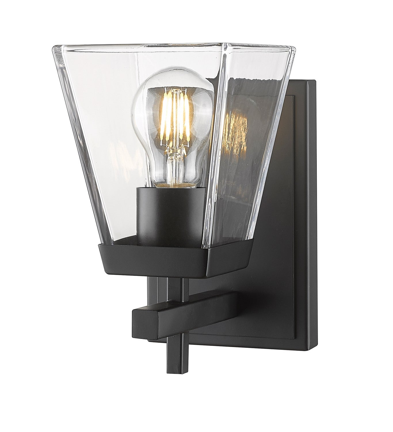 Z-Lite - 819-1S-MB - One Light Wall Sconce - Lauren - Matte Black