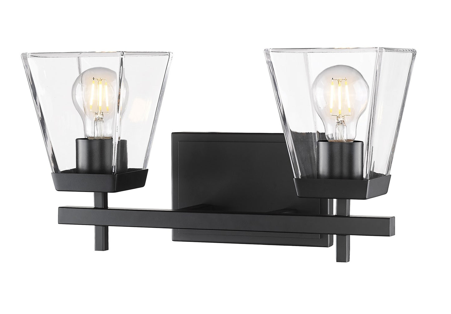 Z-Lite - 819-2V-MB - Two Light Vanity - Lauren - Matte Black