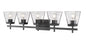 Z-Lite - 819-5V-MB - Five Light Vanity - Lauren - Matte Black