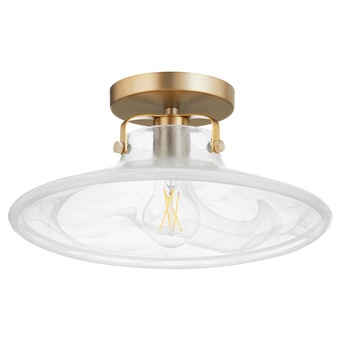Quorum - 2820-13-80 - One Light Dual Mount - Marbled Dual Mounts - Aged Brass