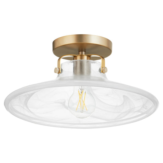 Quorum - 2820-13-80 - One Light Dual Mount - Marbled Dual Mounts - Aged Brass
