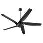 Quorum - 41655-59 - 65" Ceiling Fan - Fury - Matte Black