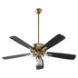 Quorum - 4525-2380 - 52"Ceiling Fan - Ovation - Aged Brass