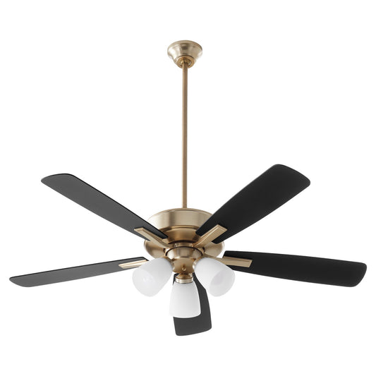 Quorum - 4525-380 - 52"Ceiling Fan - Ovation - Aged Brass