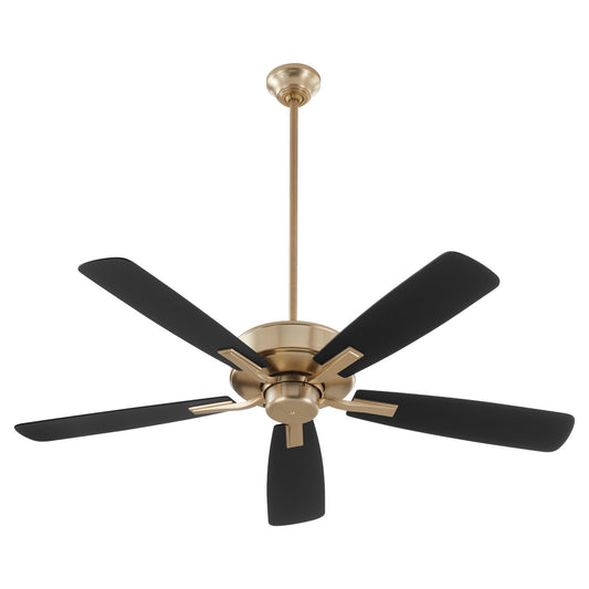 Quorum - 4525-80 - 52" Ceiling Fan - Ovation - Aged Brass