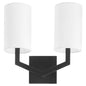 Quorum - 5078-2-59 - Two Light Wall Mount - Bolivar - Matte Black