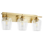 Quorum - 558-3-80 - Three Light Vanity - Veno - Aged Brass