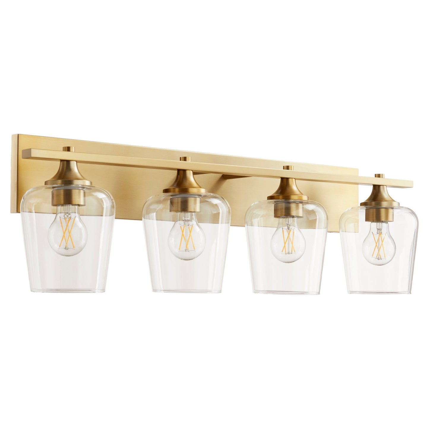 Quorum - 558-4-80 - Four Light Vanity - Veno - Aged Brass