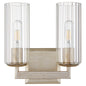 Quorum - 574-2-60 - Two Light Vanity - Merrick - Aged Silver Leaf