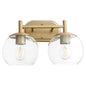 Quorum - 578-2-80 - Two Light Vanity - Lyon - Aged Brass