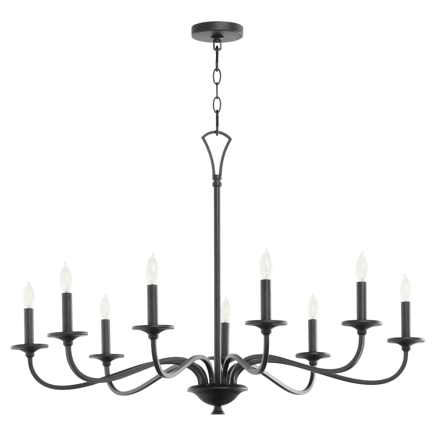 Quorum - 6021-9-59 - Nine Light Chandelier - Maryse - Matte Black