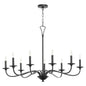 Quorum - 6021-9-59 - Nine Light Chandelier - Maryse - Matte Black