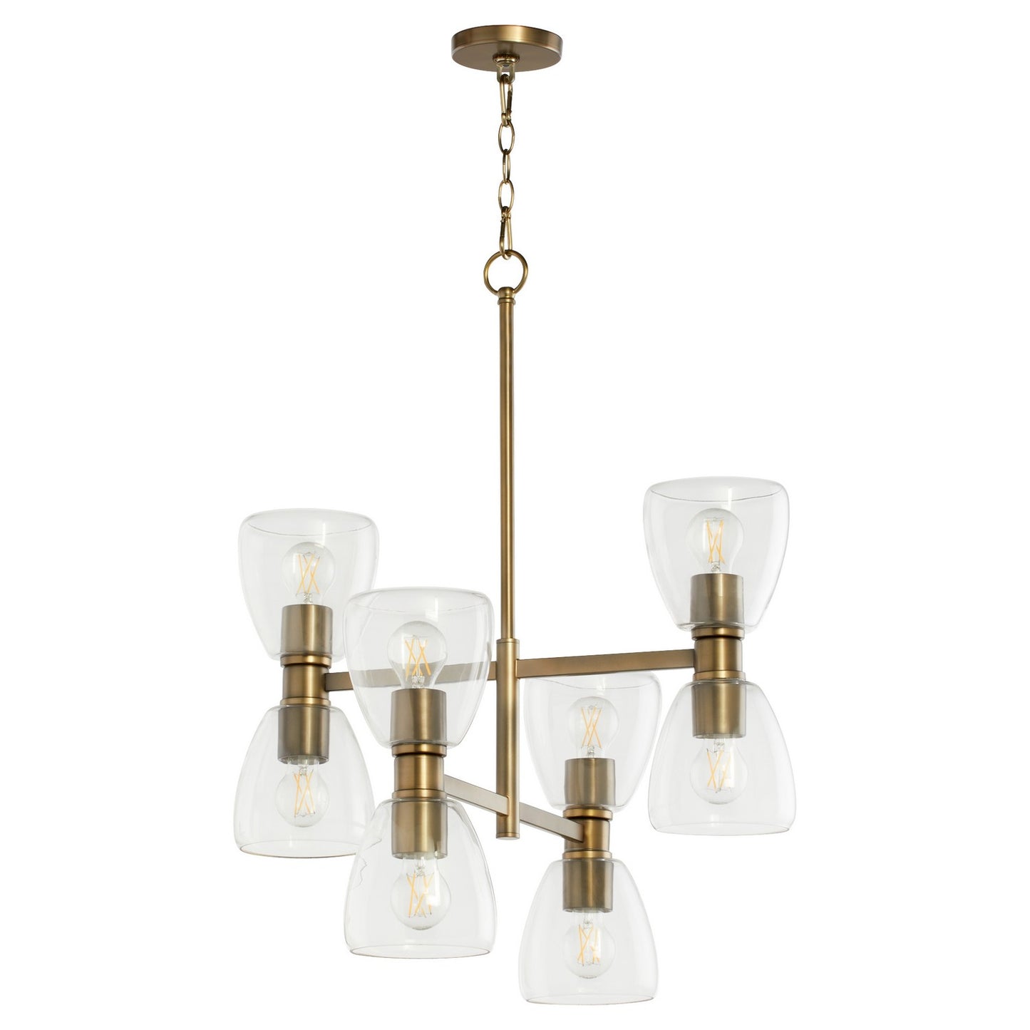 Quorum - 615-8-81 - Eight Light Chandelier - Relo - Dark Brass