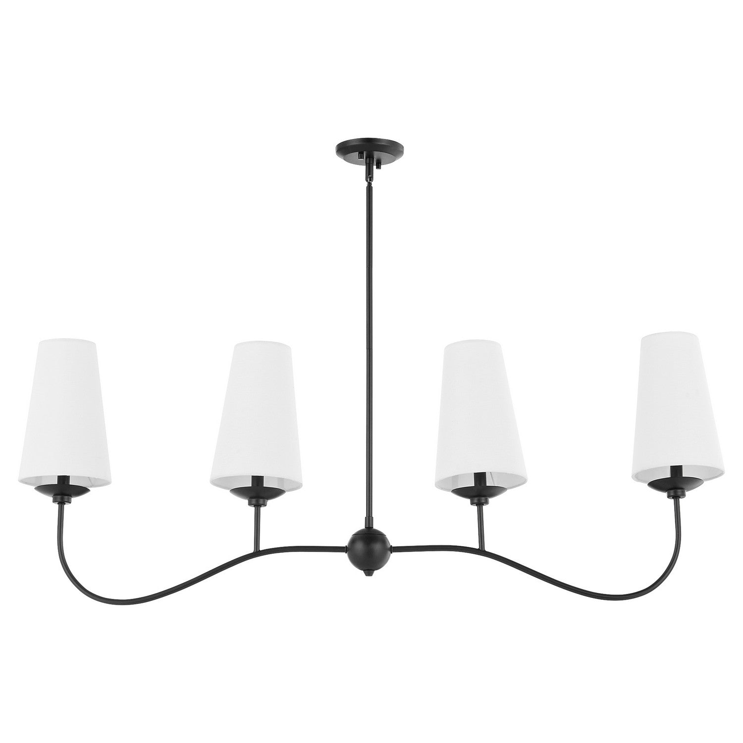 Quorum - 616-4-59 - Four Light Chandelier - Euphora - Matte Black