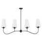 Quorum - 616-4-59 - Four Light Chandelier - Euphora - Matte Black