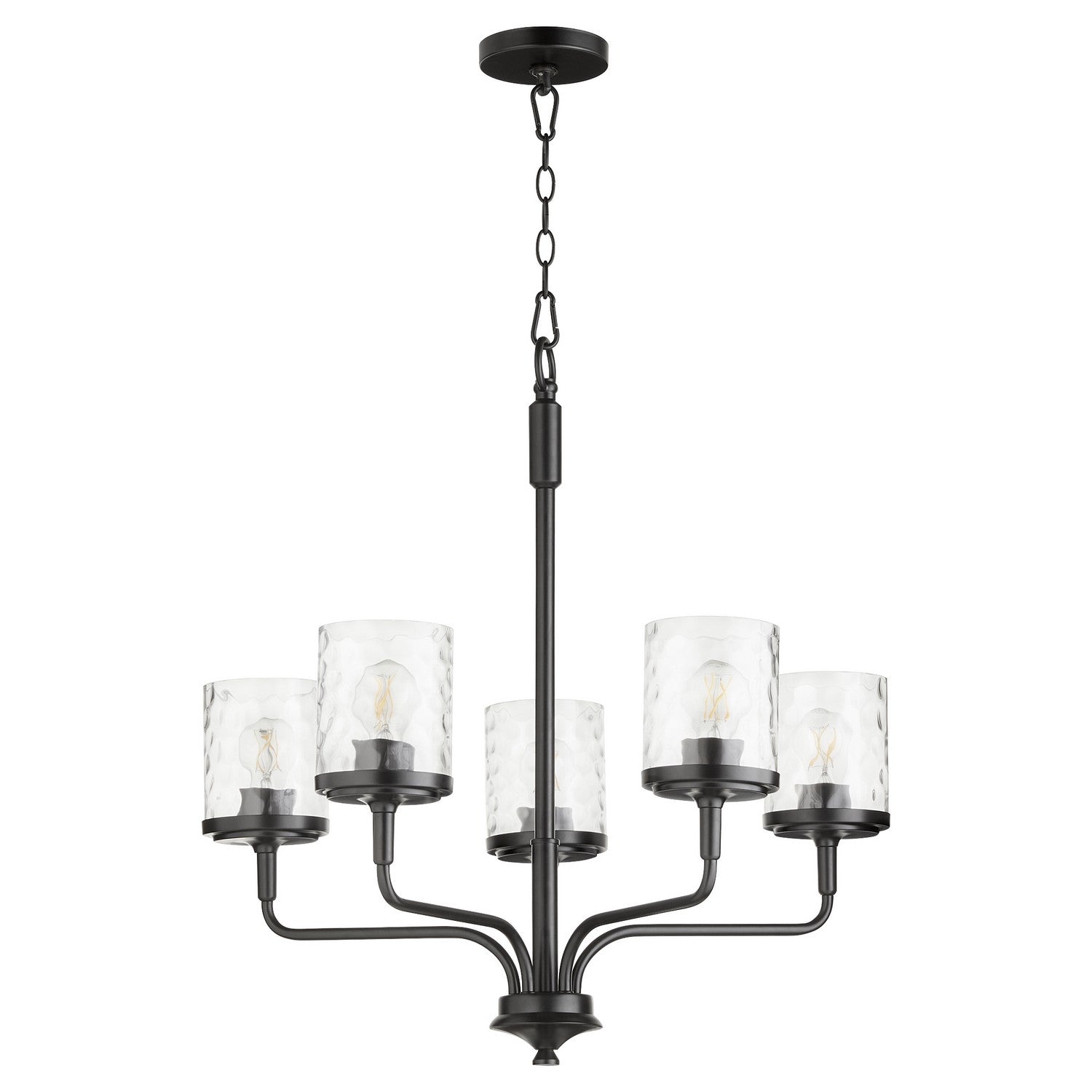 Quorum - 617-5-59 - Five Light Chandelier - Starky - Matte Black