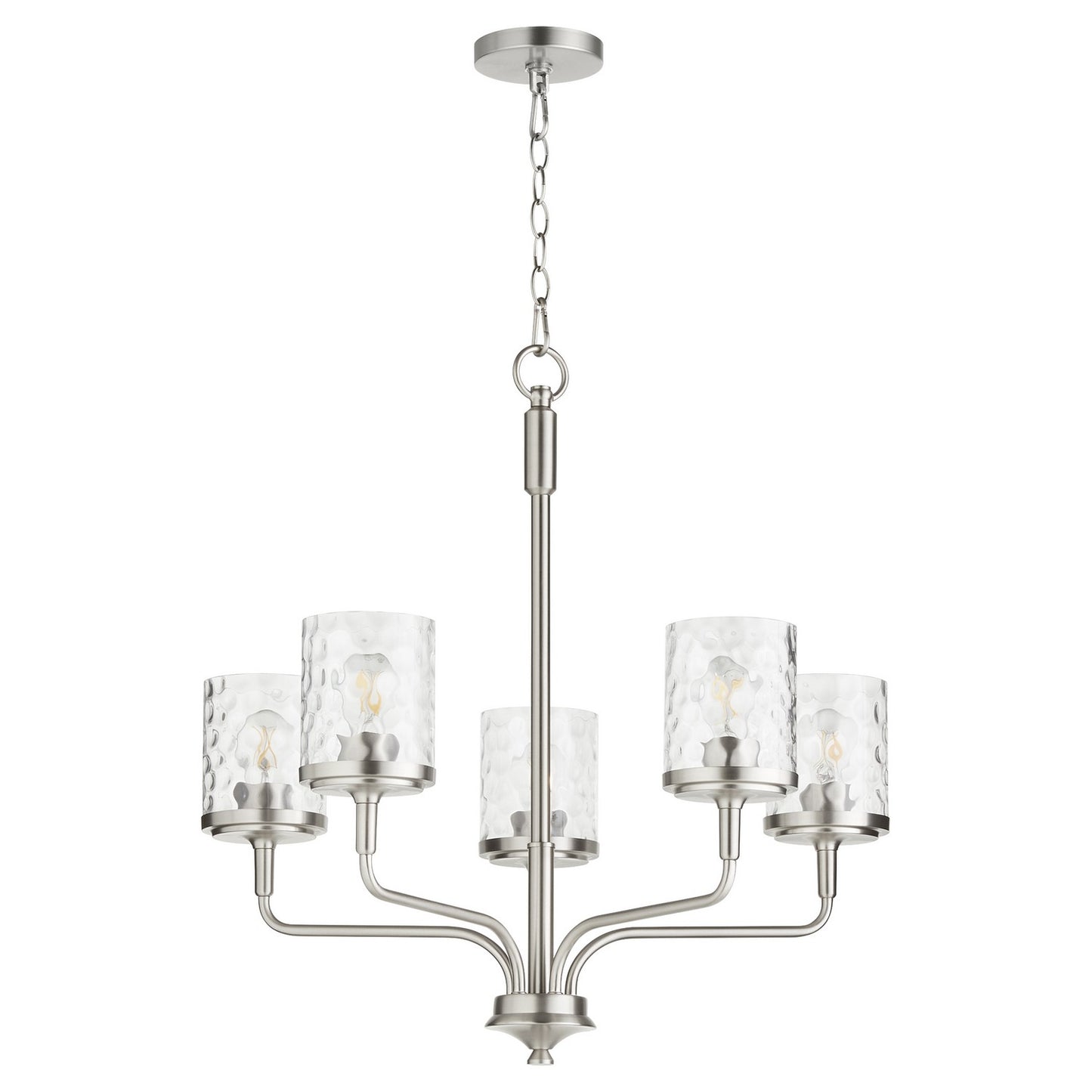 Quorum - 617-5-65 - Five Light Chandelier - Starky - Satin Nickel