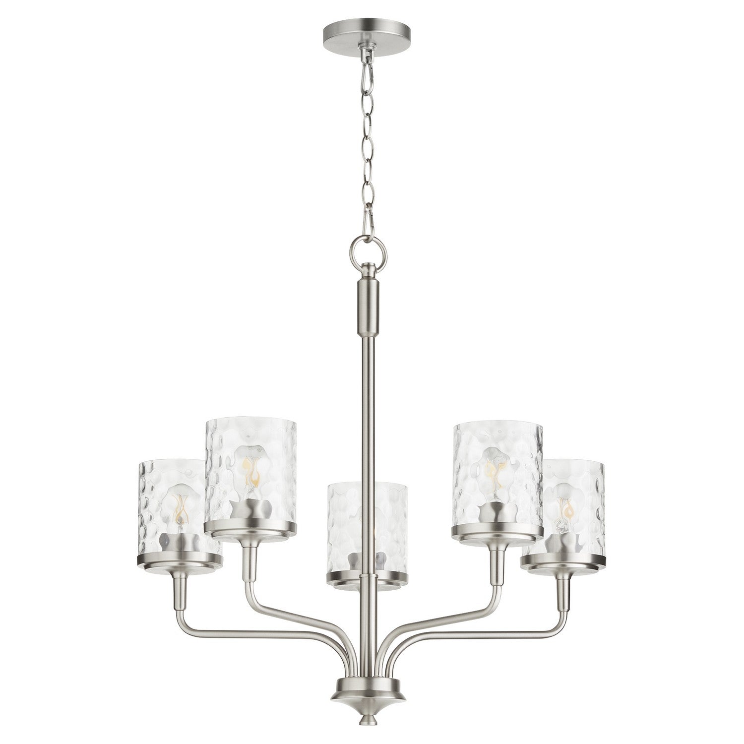 Quorum - 617-5-65 - Five Light Chandelier - Starky - Satin Nickel