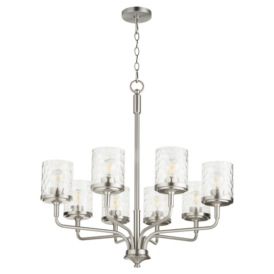 Quorum - 617-8-65 - Eight Light Chandelier - Starky - Satin Nickel