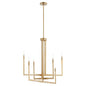 Quorum - 6377-6-80 - Six Light Chandelier - BOLERO - Aged Brass