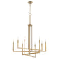 Quorum - 6377-8-80 - Eight Light Chandelier - BOLERO - Aged Brass