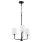 Quorum - 657-3-59 - Three Light Chandelier - Harmony - Matte Black