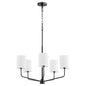 Quorum - 657-5-59 - Five Light Chandelier - Harmony - Matte Black