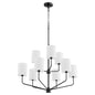 Quorum - 657-9-59 - Nine Light Chandelier - Harmony - Matte Black